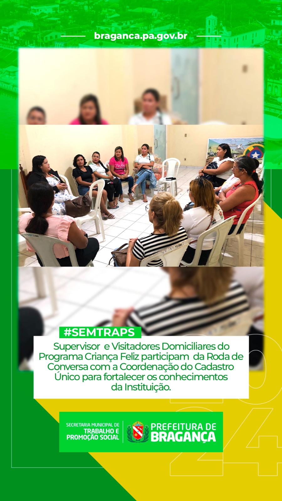 RODA DE CONVERSA REFORÇA CONHECIMENTOS DO CRIANÇA FELIZ.