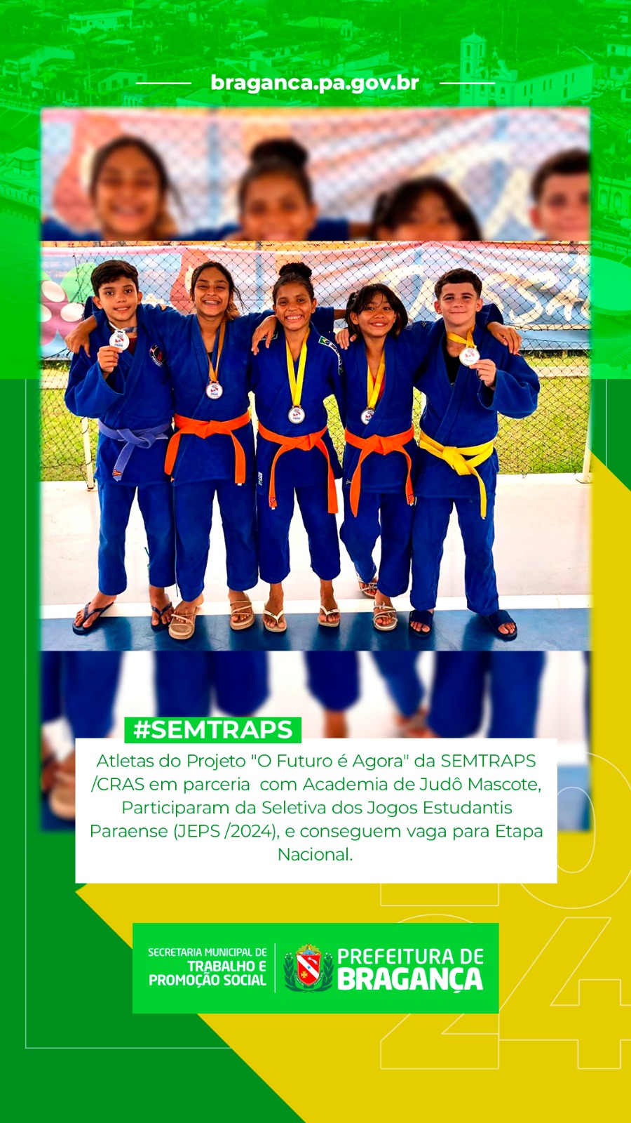 ATLETAS DO PROJETO ‘O FUTURO É AGORA’ SE CLASSIFICAM PARA ETAPA NACIONAL.