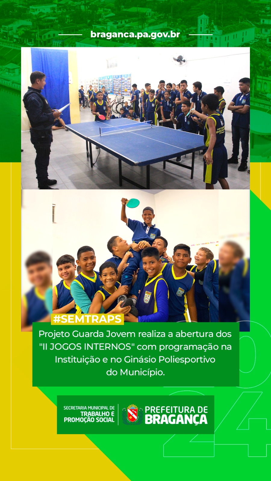 II JOGOS INTERNOS DO PROJETO GUARDA JOVEM.