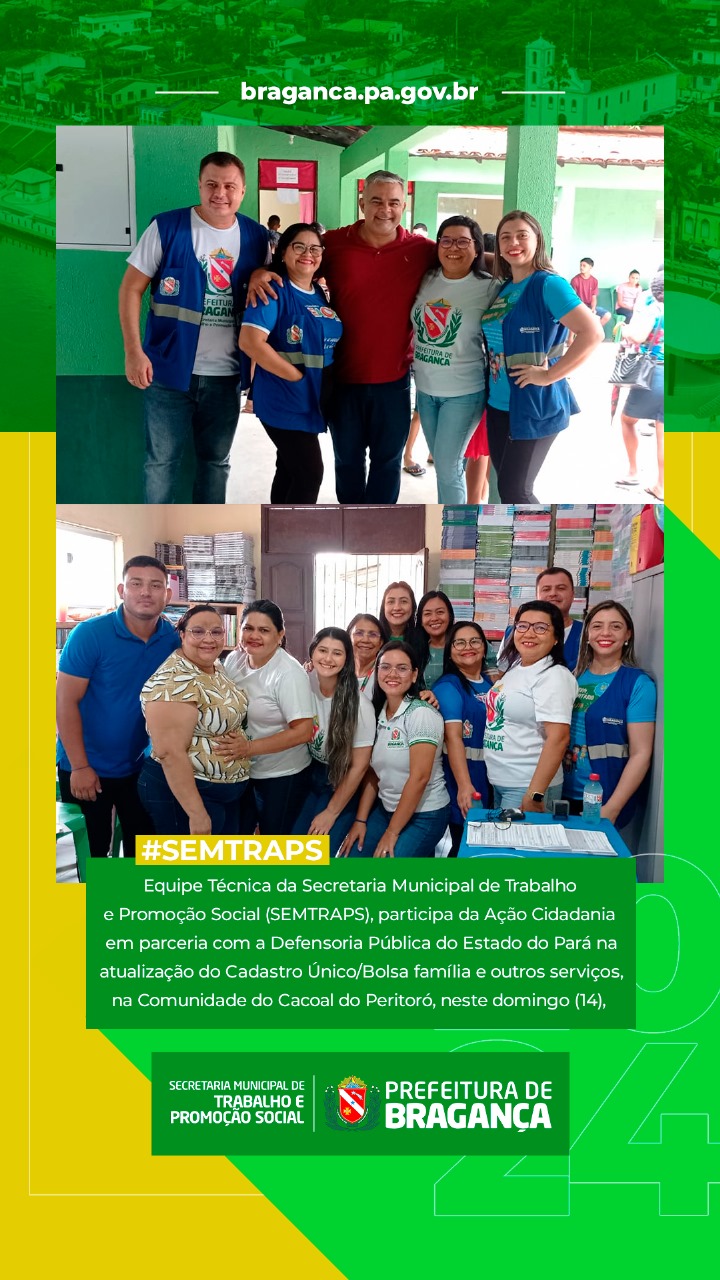 ATUALIZAÇÃO DO CADASTRO ÚNICO/BOLSA FAMÍLIA EM CACOAL DO PERITORÓ.