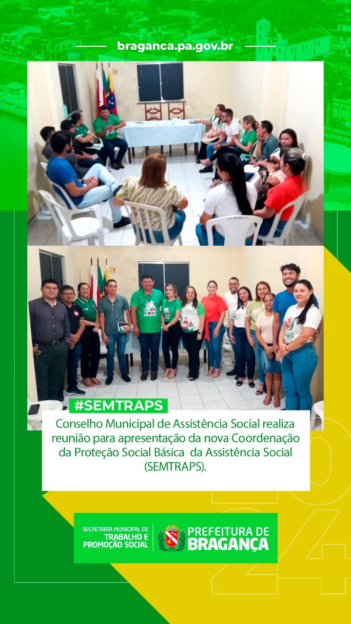 REUNIÃO DO CONSELHO MUNICIPAL DE ASSISTÊNCIA SOCIAL.