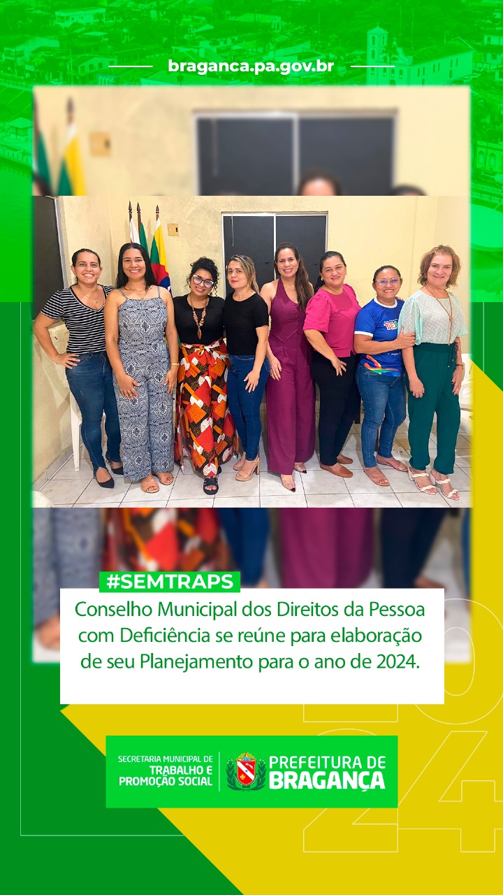 REUNIÃO DO CONSELHO MUNICIPAL DE DIREITOS DA PESSOA COM DEFICIÊNCIA PARA PLANEJAMENTO 2024.