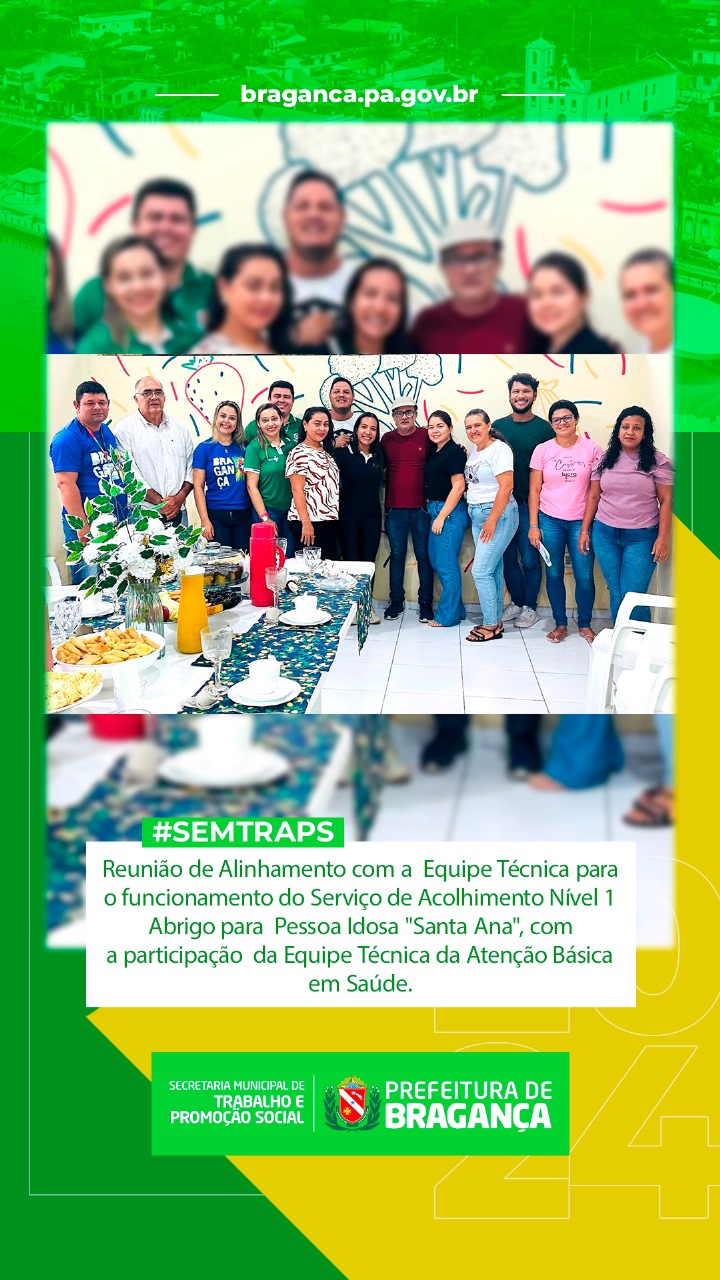 ALINHAMENTO PARA O FUNCIONAMENTO DO ABRIGO SANTA ANA.