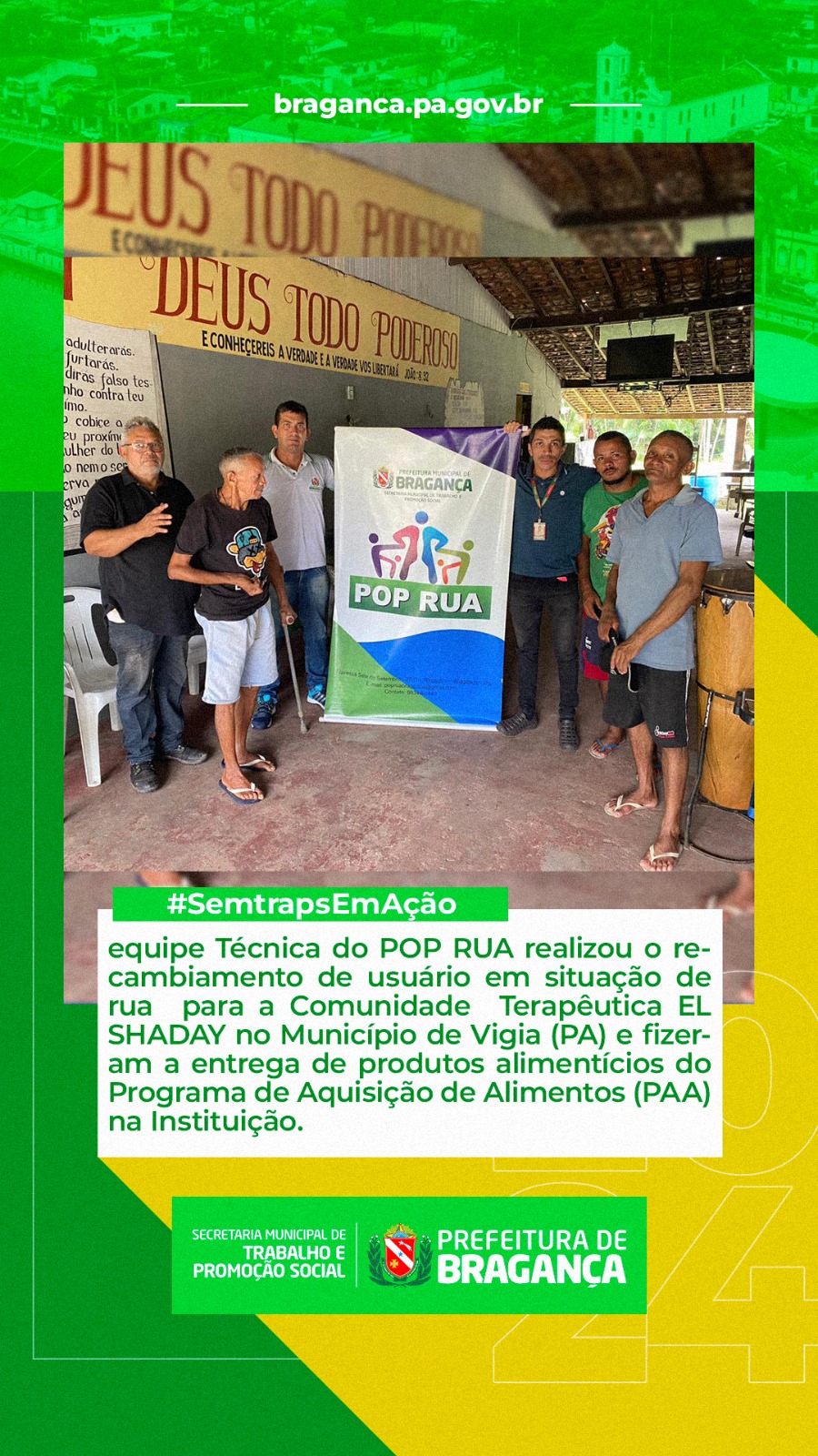 RECAMBIAMENTO PARA COMUNIDADE TERAPÊUTICA: AÇÃO DA EQUIPE TÉCNICA DO POP RUA.