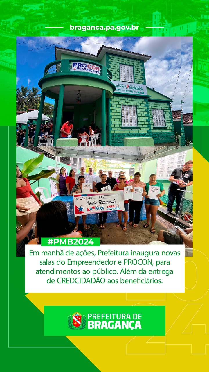 INAUGURAÇÃO DAS NOVAS SALAS DO EMPREENDEDOR E PROCON PELA PREFEITURA.