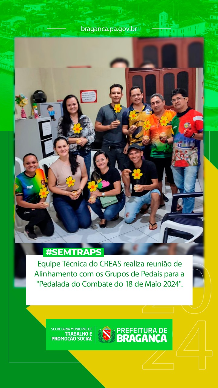 REUNIÃO DE ALINHAMENTO PARA A ‘PEDALADA DO COMBATE’ EM 18 DE MAIO.
