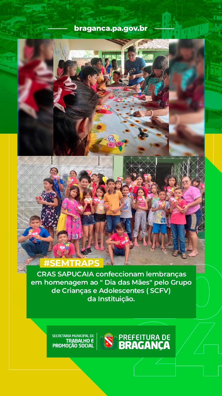 CONFECCIONANDO LEMBRANÇAS PARA O DIA DAS MÃES NO CRAS SAPUCAIA.