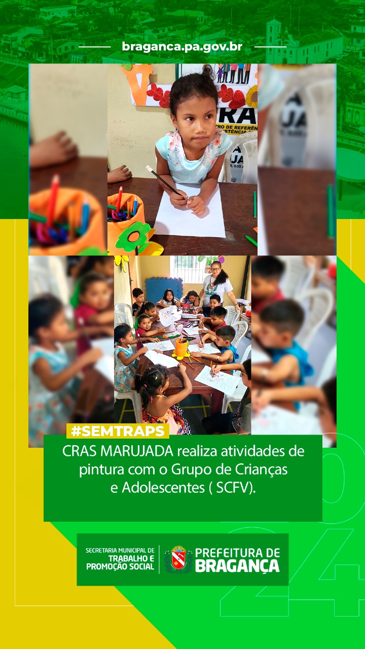 ATIVIDADES DE PINTURA COM O GRUPO DE CRIANÇAS E ADOLESCENTES.