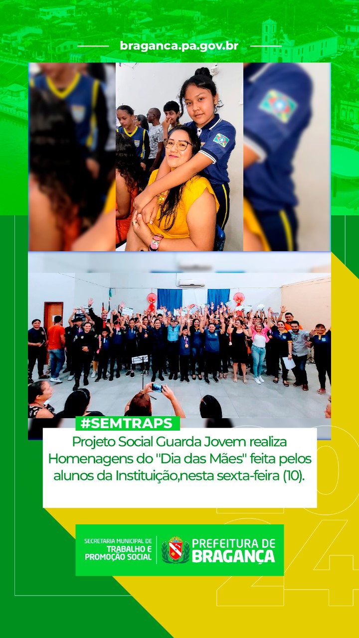 HOMENAGENS DO DIA DAS MÃES PELO PROJETO SOCIAL GUARDA JOVEM.