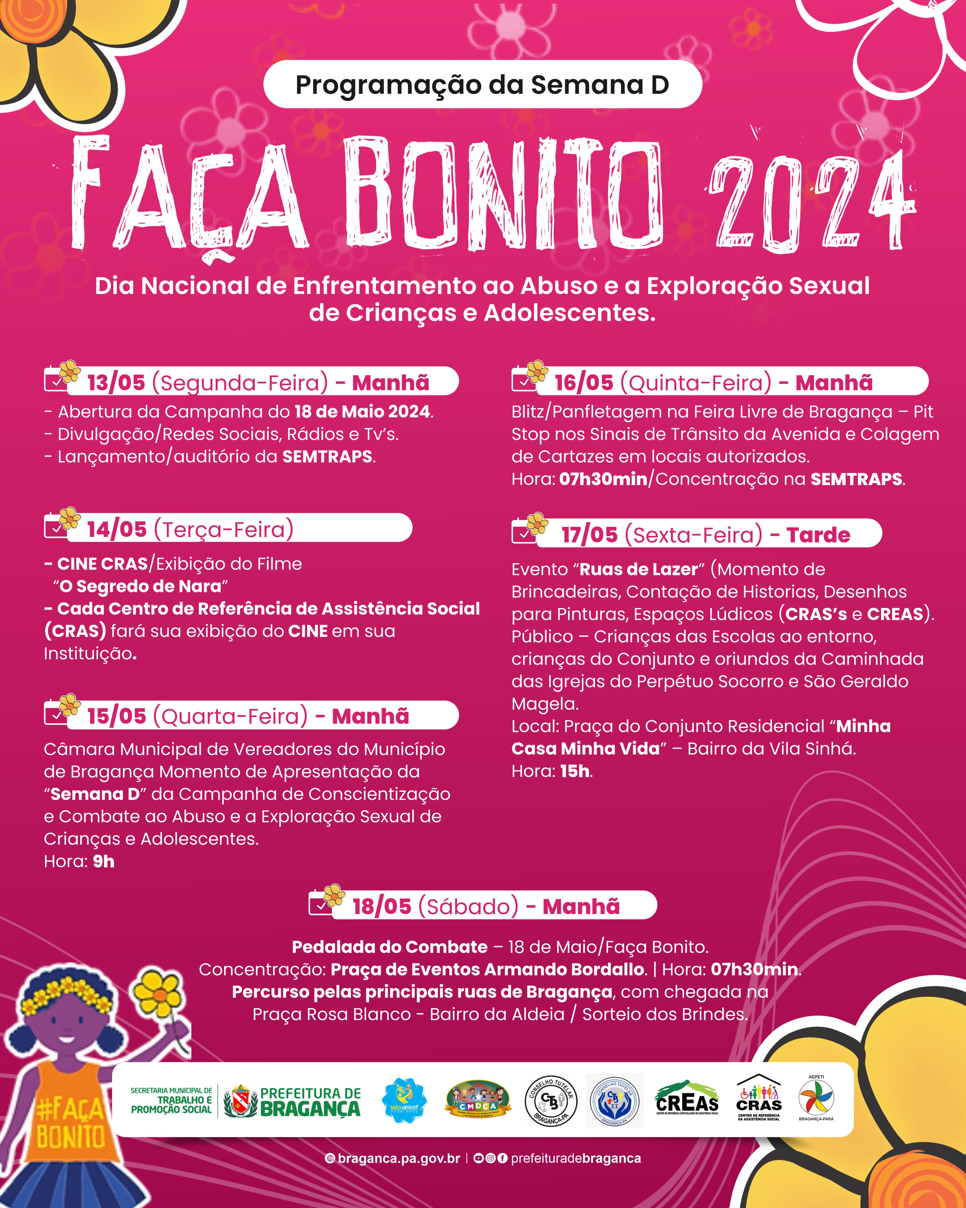 PROGRAMAÇÃO DA SEMANA D.