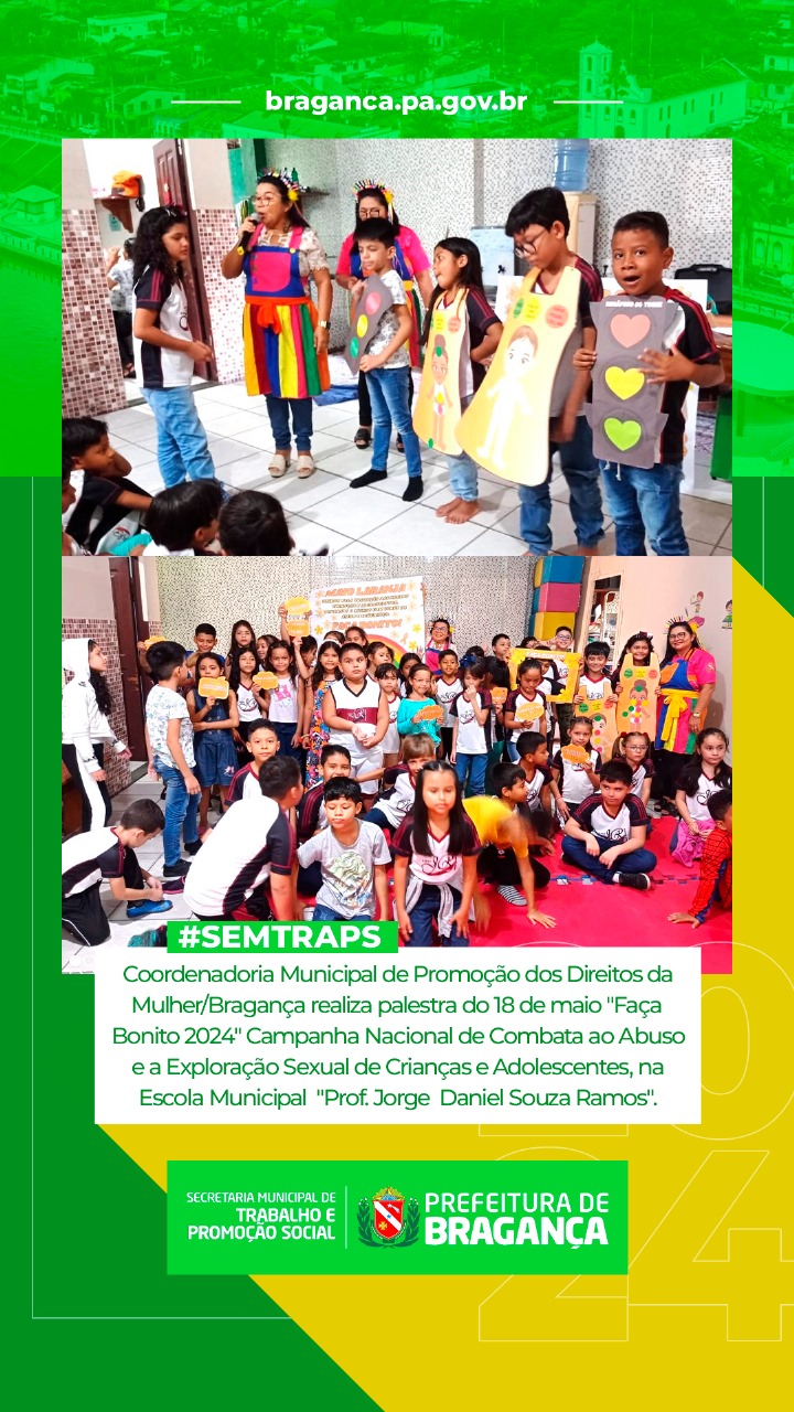 PALESTRA FAÇA BONITO 2024 NA ESCOLA PROF. JORGE DANIEL SOUZA RAMOS
