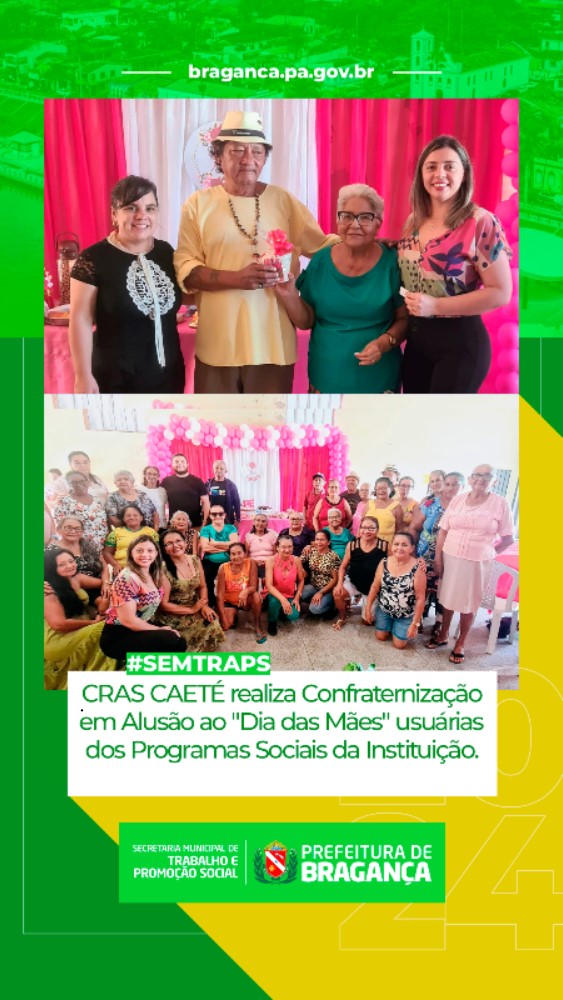 CONFRATERNIZAÇÃO EM ALUSÃO AO “DIA DAS MÃES”.