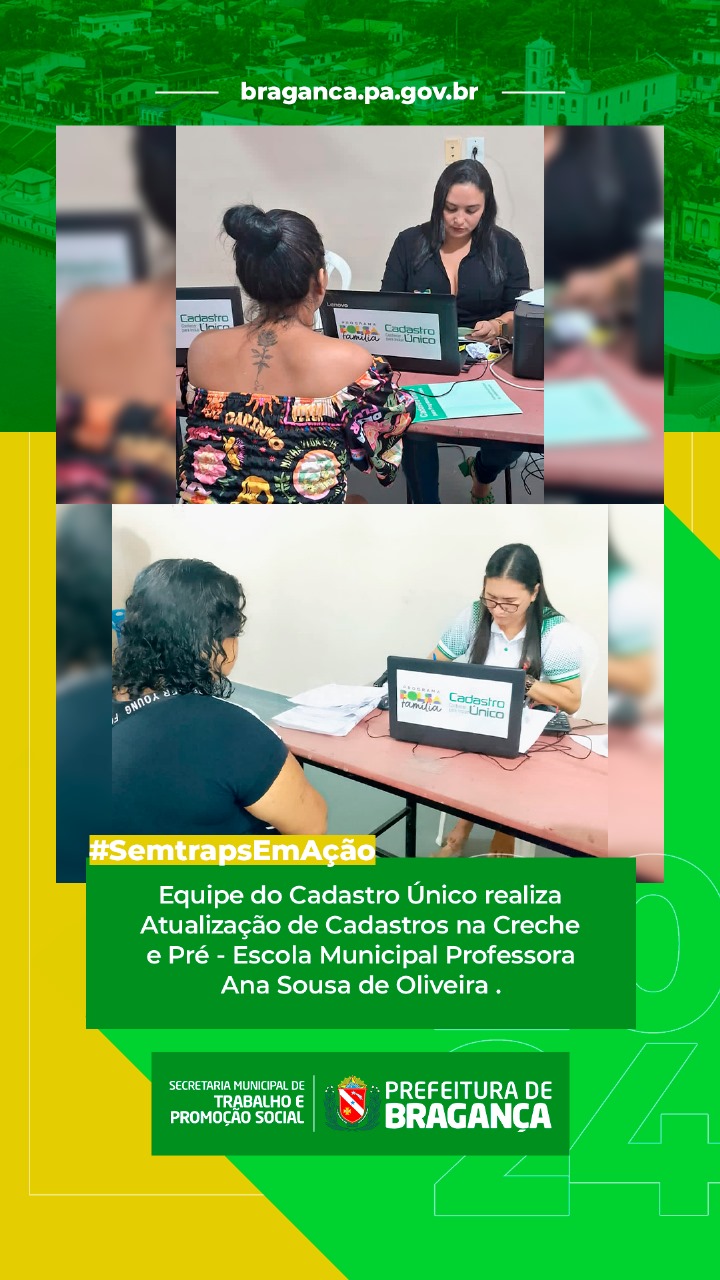 ATUALIZAÇÃO DE CADASTROS CADÚNICO.