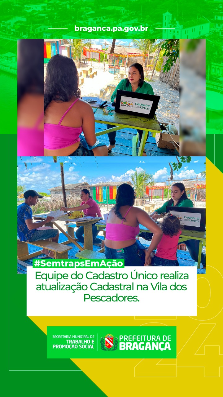  ATUALIZAÇÃO CADASTRAL NA VILA DOS PESCADORES.