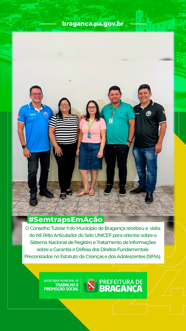 CONSELHO TUTELAR II DE BRAGANÇA RECEBE NIL BRITO PARA ORIENTAÇÃO SOBRE O SIPIA