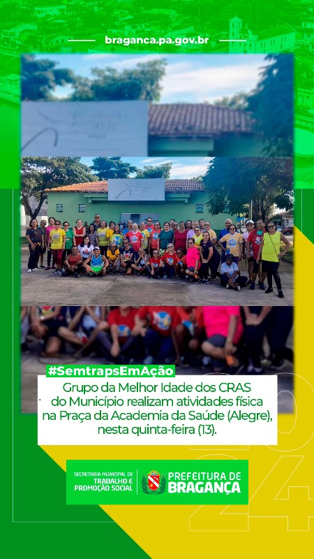 ATIVIDADES FÍSICA NA PRAÇA DA ACADEMIA DA SAÚDE (ALEGRE), NESTA QUINTA-FEIRA (13).