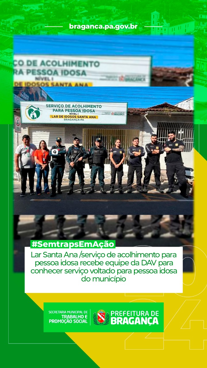 LAR SANTA ANA RECEBE EQUIPE DA DAV PARA CONHECER SERVIÇO VOLTADO PARA PESSOA IDOSA DO MUNICÍPIO.