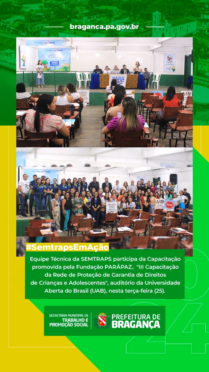 III CAPACITAÇÃO DA REDE DE PROTEÇÃO DE GARANTIA DE DIREITOS DE CRIANÇAS E ADOLESCENTES.