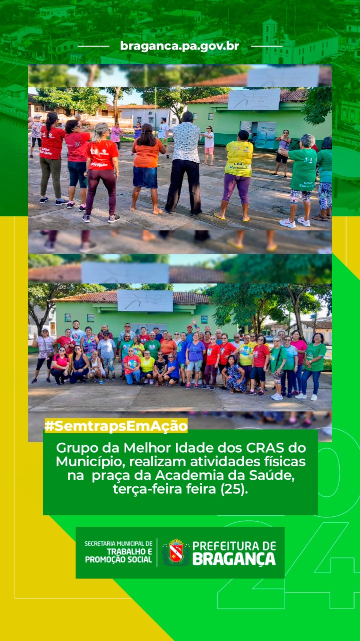ATIVIDADES FÍSICAS NA PRAÇA DA ACADEMIA DA SAÚDE, TERÇA-FEIRA FEIRA (25).