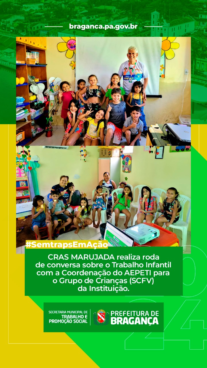 RODA DE CONVERSA SOBRE O TRABALHO INFANTIL.