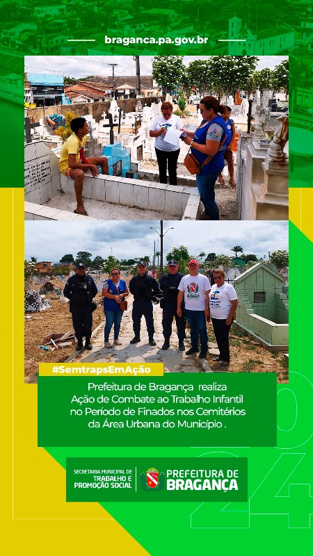 AÇÃO DE COMBATE AO TRABALHO INFANTIL NO PERÍODO DE FINADOS.