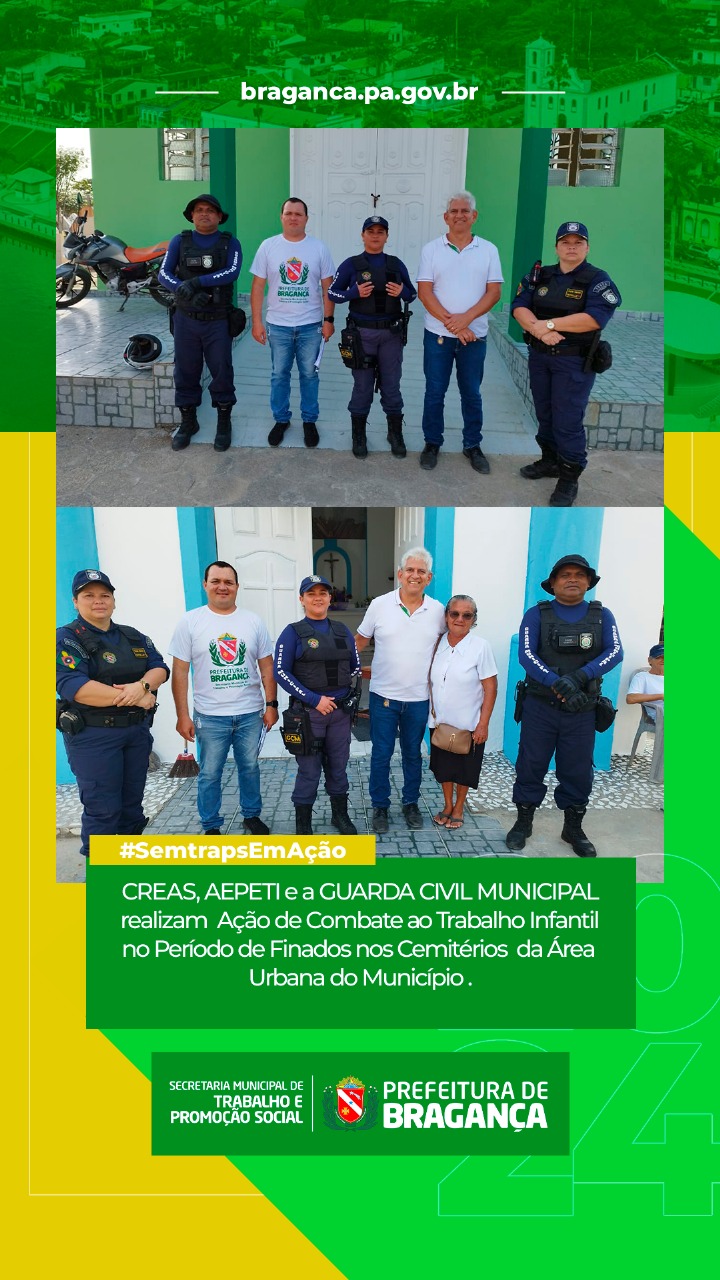 AÇÃO DE COMBATE AO TRABALHO INFANTIL É REALIZADA EM CEMITÉRIOS NO PERÍODO DE FINADOS.