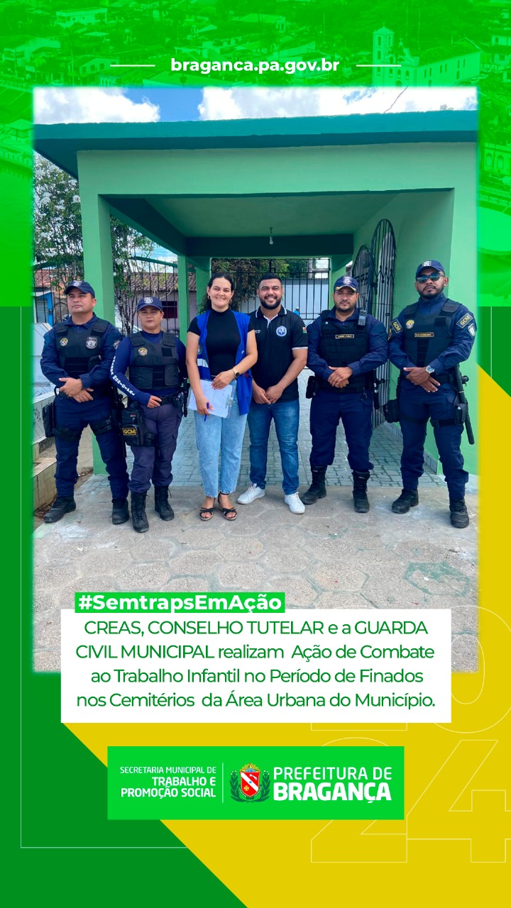 CREAS, CONSELHO TUTELAR E GUARDA MUNICIPAL UNEM FORÇAS EM AÇÃO CONTRA TRABALHO INFANTIL NO FINADOS.