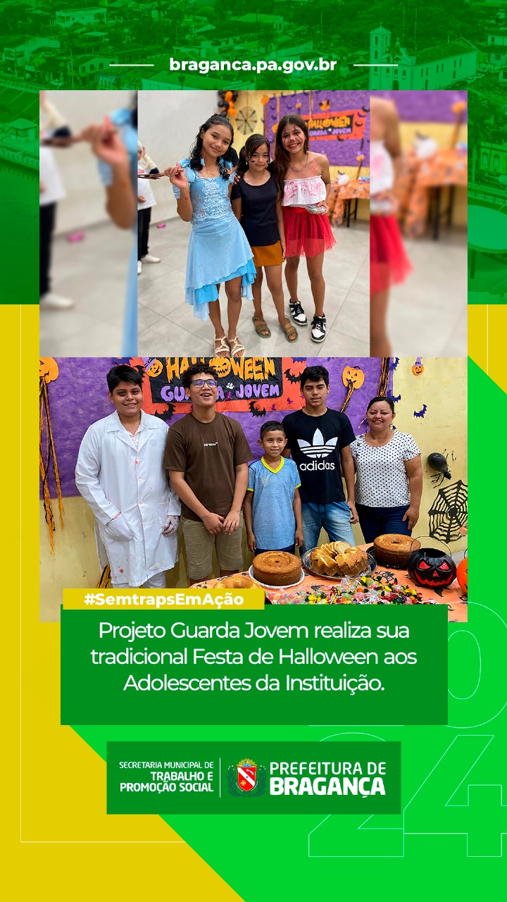 PROJETO GUARDA JOVEM PROMOVE FESTA DE HALLOWEEN PARA ADOLESCENTES.