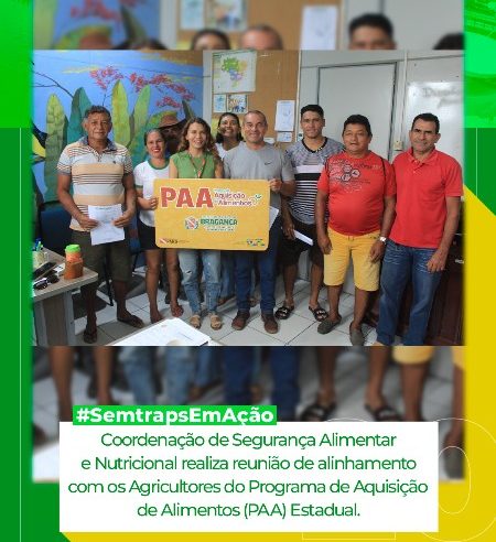 COORDENAÇÃO DE SEGURANÇA ALIMENTAR REALIZA REUNIÃO DE ALINHAMENTO COM AGRICULTORES DO PAA ESTADUAL.