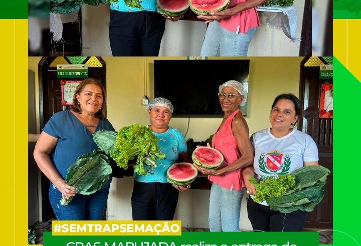 CRAS MARUJADA ENTREGA CESTAS DE ALIMENTOS DO PROGRAMA PAA ESTADUAL.