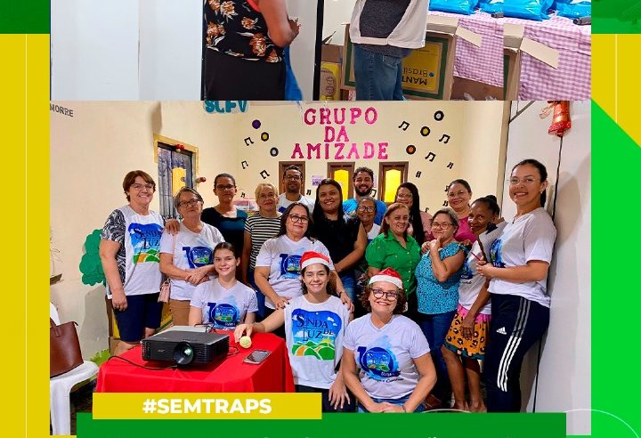 GRUPO SENDA DE LUZ REALIZA AÇÃO SOLIDÁRIA NATALINA NO CRAS SAPUCAIA.